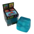Sea salt blue ice cube squeeze toy stress relief fidget toy soft sensory toy for kids adults - Color Box / Blue