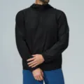 Men's outdoor sun protection hooded zipper jacket, lightweight sports hiking activewear. - XL / Tops / Premium Black