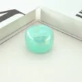 Mint green glitter apple stress relief toy, slow rebound sensory squeeze ball for fun. - Green Apple