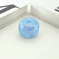 Blue glitter apple stress ball, slow rebound squeeze toy for sensory relief and daily fun. - Blue Apple