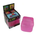 Pink cube squeeze ball stress relief toy sensory fidget toy for adults and kids anti anxiety - Color Box / Pink