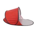 Tente de plage pop-up rouge portable, abri pare-soleil pour une personne avec revêtement UV. - Rouge