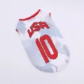 Gilet d'été respirant pour chien chat avec impression USA et numéro 10 pour petits animaux. - États-Unis