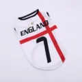 Gilet d'été pour chien en maille respirante maillot de sport imprimé Angleterre chat et chiot. - Angleterre