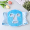 Gel ice face mask cooling bead mask for postoperative recovery facial hot cold therapy 1pc - Blue Ice Compress Face Mask (Colored Beads)