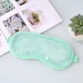 Green gel ice eye mask cool soothing sleep mask soft breathable cooling compress - Ice Bead Eye Mask Green (White Beads) Style B