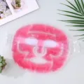 Pink Gel Ice Face Mask Hot Cold Compress Cooling Full Face Mask for Post-Surgery Recovery - Red Ice Crystal Cooling Face Mask
