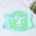 Gel ice face mask for cooling, soothing puffy eyes and post-op recovery with soft gel beads. - Green Cooling Face Mask (Colored Beads)