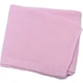 Couverture bébé tricotée rose, jeté en coton doux pour canapé, literie berceau confortable. - Rose