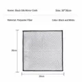 Black mesh cleaning cloth, 30x30cm polyester microfiber kitchen wipe for glass dishes. - 30*30cm / White