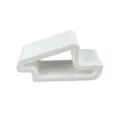 3D printed white door window wedge safety pinch guard stopper home hardware accessory detail view - White