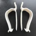 Toilet seat fixing clip white plastic lifter home bathroom accessory replacement part SKU - 2 Pcs/Set