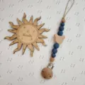 Cadena de chupete de madera y silicona con cuenta de oso, accesorio de dentición para bebé. - Verde Grafito
