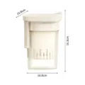 Tasse filtre a yaourt portable separateur de petit-lait transparent outil de cuisine - Avec 3 Chiffons Filtrants / Blanc