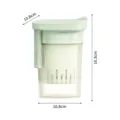 Tasse filtre à yaourt portable avec passoire transparente et couvercle pour cuisine maison - Avec 3 Chiffons Filtrants / Vert