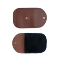 Guanto portatile per pulire le scarpe in finta lana con pelle e morbido design in peluche. - Guanto per Pulizia Scarpe