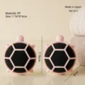 Pink Turtle Laundry Hair Remover Ball, PP Material Anti-Tangle Washing Machine Cleaner Tool - 2 Pcs/Set / Pink
