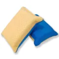 Thick double sided car washing sponge for auto glass cleaning, durable dual texture cleaning block. - Aqua