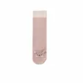 Cute baby long socks in pink rabbit style, soft combed cotton over-the-knee infant hosiery. - 0-6 Months / Pink Rabbit