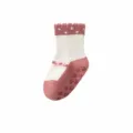 Infant baby anti-slip toddler socks cute cotton knit thermal socks for newborn indoor wear - 0-1 Years / Berry Red