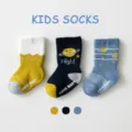 Kids cute non-slip cotton socks warm winter fleece toddler socks set with cute planet design. - 0-1 Years / B213 - Space Thickened Non-Slip Terry