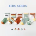 Ademende mesh katoenen kindersokken set, comfortabele lente en zomer baby sokken dagelijks. - Kristal Zijde Chinese Stijl