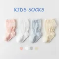 Kids long mesh lace socks breathable spring summer infant baby socks multi-color set - 0-1 Years / Lace Girls Style