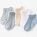 Chaussettes bébé en coton mesh respirant pour printemps été, chaussettes colorées confortables. - B118 maille en soie glacée