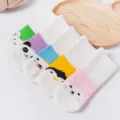 Calze a metà polpaccio in cotone con simpatici motivi di animali per bambini, autunno e inverno. - B073