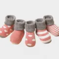 Set di calzini in spugna di cotone per neonati invernali, caldi e accoglienti per bimbi. - B036