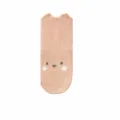 Cute pink baby socks with rabbit ears, soft knit toddler floor socks, comfortable baby wear. - Pink Rabbit