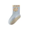Baby non-slip floor socks, blue cartoon cookie pattern thickened winter warm infant walking socks - 1-3 Years / Donut-Blue