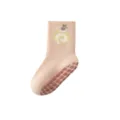 Toddler non-slip baby floor socks, thick fleece infant walking socks with cute cake pattern. - 1-3 Years / Swiss Roll Light Pink