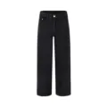 Schwarze weite Straight-Leg-Denim-Jeans für Herren, lässige, vielseitige Freizeithose. - S / Unterteile / Schwarz