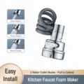 Extendeur de robinet de cuisine universel anti-éclaboussures 3 modes flexible tuyau - Accessoire de robinet extractible simple [modèle galvanisé à 3 modes]