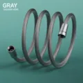 1.5m braided shower hose flexible anti explosion pipe replacement bathroom accessory - Gray 1.5M