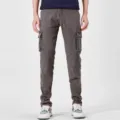 Men's casual stretch cargo jeans with multi pockets, stylish and durable daily denim pants. - XS-29 / Gray