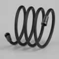 Tuyau de douche tressé en nylon 1.5m flexible anti-explosion pour salle de bains - Noir Mat 1.5M