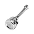Universal faucet extender kitchen splash-proof aerator 360 degree swivel flexible hose. - Plated Silver 3-Mode + 12cm Flexible Hose