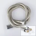 Flexible Duschschlauch Ersatzteil aus Edelstahl mit Chromanschluss und Dichtungen für Bad. - 1,5 m silberner Doppel-Druckschlauch / Silber
