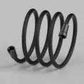 Tuyau de douche tressé noir flexible anti-explosion de 2m pour salle de bain moderne - Noir Mat 2M