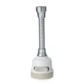 Kitchen Faucet Extender Splash Proof Aerator Universal Flexible Hose Spout Sprayer - Cream White 3-Mode + 12cm Flexible Hose