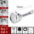 Universal Faucet Extender 3-Mode Pressurized Tap Sprayer Variant Accessory Parts - Plated Silver 3-Mode + 12cm Flexible Hose + Adapter
