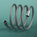 Grey braided shower hose 2m flexible anti explosion pipe for bathroom fittings - Gray 2M
