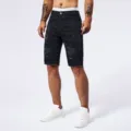 Men's summer black ripped denim shorts casual distressed cool denim shorts street style - 29 / Black