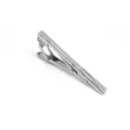Zilveren metalen dasclip elegante zakelijke formele kleding klassiek accessoire voor heren - Zilver