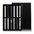 Luxury metal tie clip set for men in a black gift box business suit accessories 6pcs. - 12-Piece Set Including Gift Box