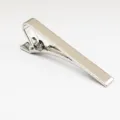 Klassieke zilveren dasspeld voor heren, hoogwaardig koperen zakelijke mode accessoire. - Zilver