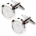 Men's silver metal letter Y cufflinks French shirt business suit accessories wedding. - Letter Y