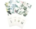 Botanical vintage stationery set with floral envelopes and letter paper for writing notes. - 3 Envelopes 6 Sheets of Paper * 4 Styles